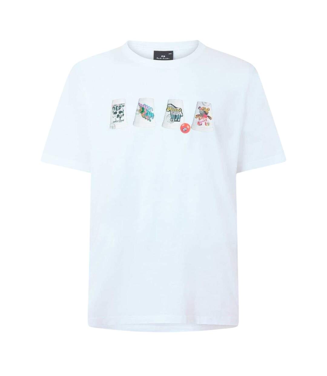 T-shirt Motif/style Tasse Homme Blanc Paul Smith-1