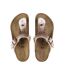 Childrens/kids Gizeh Suede Flat Sandals Pink Birkenstock-2