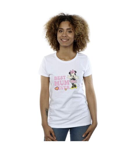 Disney T-shirt en coton Best Mum Ever pour femmes/femmes (Blanc) - UTBI33675