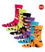 Pack Of 6  Unisex Adult Sushi Socks  Multicoloured Floso-1