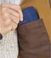 Men's Full-Zip Faux-Suede Jacket - Brown Atlas For Men