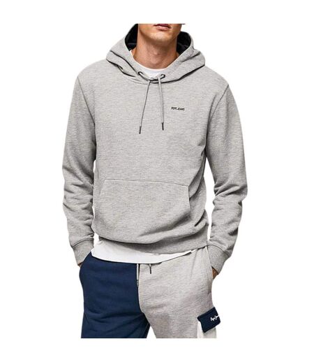 Sweat À Capuche Motif/style Logo Homme Gris Pepe Jeans