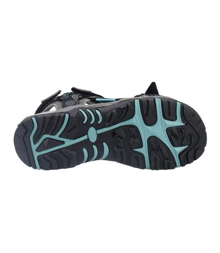 Sandales foxcote femme gris / turquoise vif Cotswold