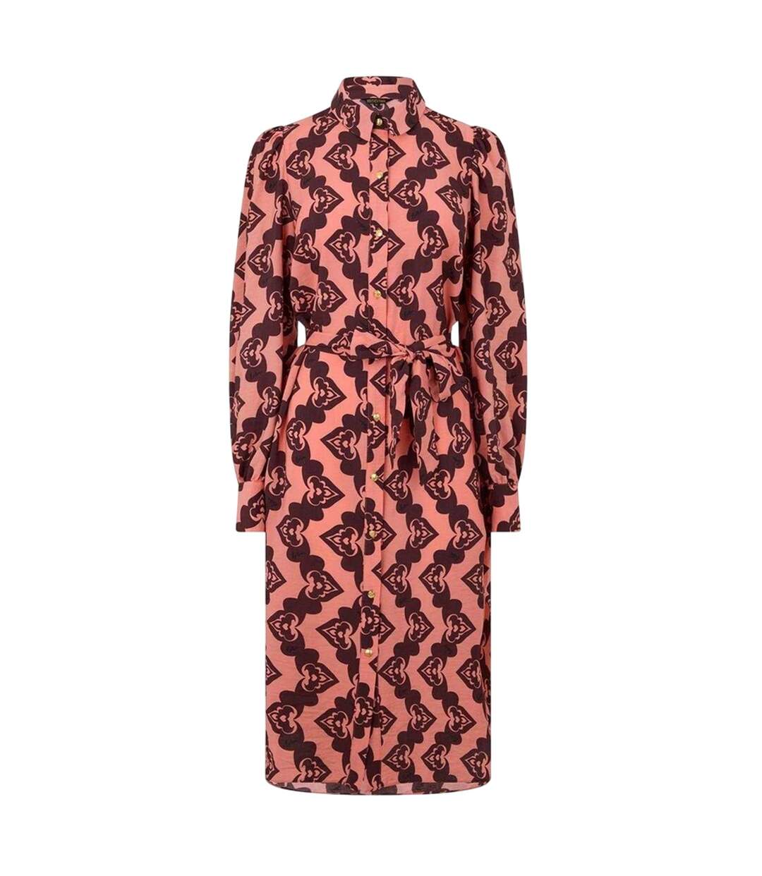 Robe Chemise Archive Femme Rose Noir Biba-2