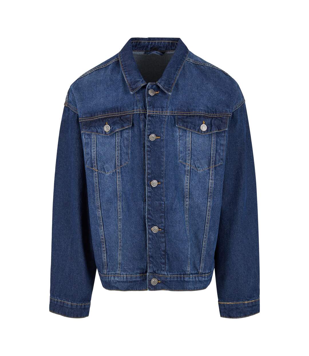 Veste En Jean Homme Nouveau Bleu Délavé Build Your Brand-2