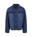 Veste En Jean Homme Nouveau Bleu Délavé Build Your Brand-2