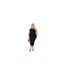 Womens/ladies Sleeveless Midi Dress Black Brave Soul-1