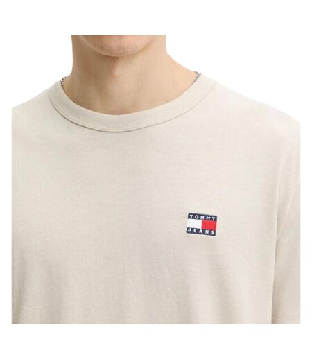 T-shirt beige homme tommy hilfiger tjm reg badge