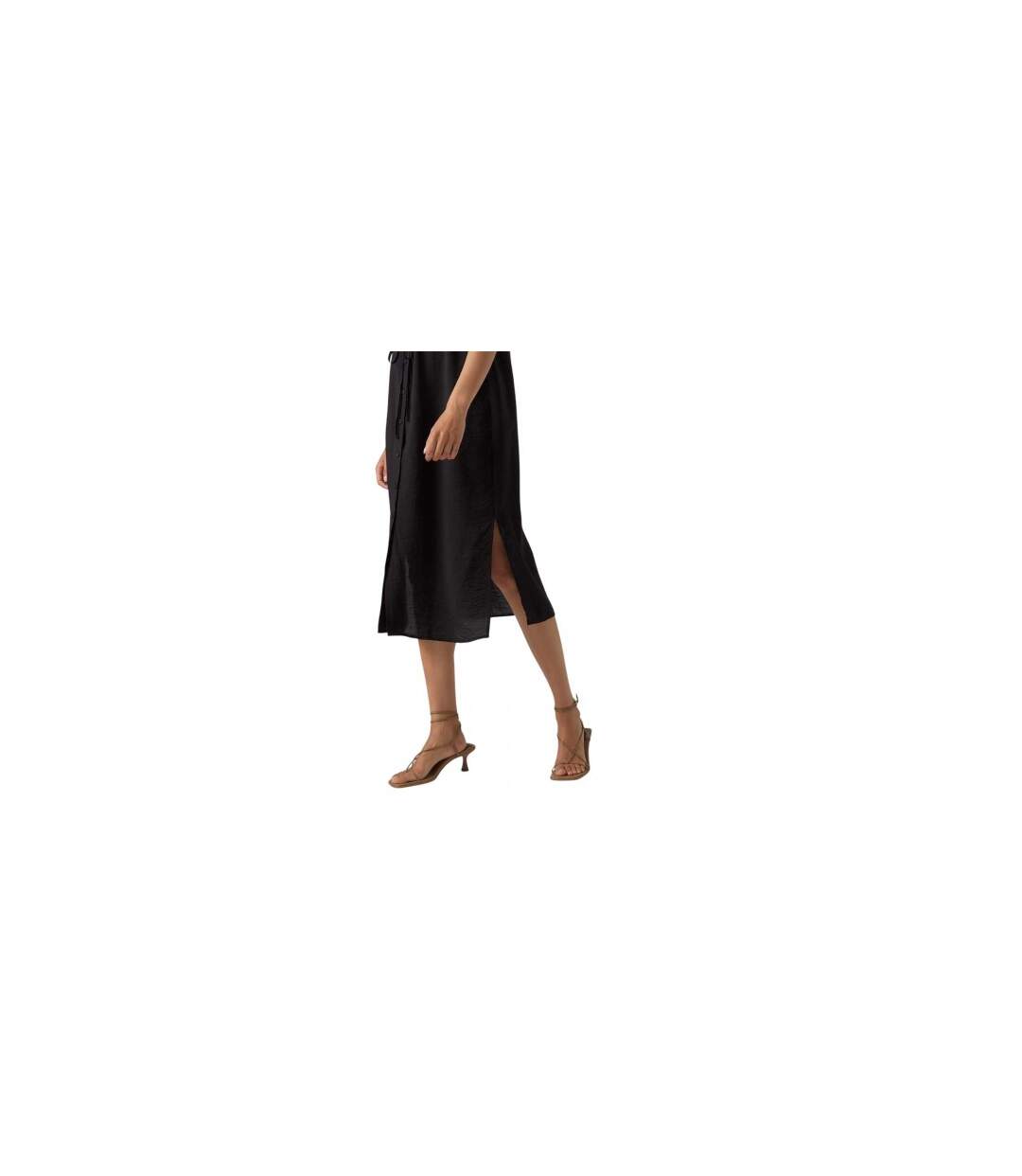 Robe Chemisier Mi-longue Iris Femme Noir Vero Moda-1