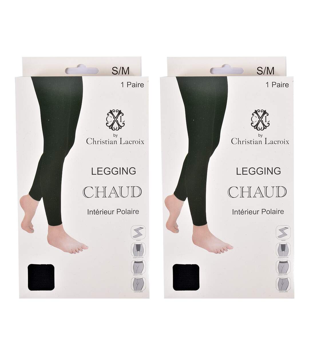 Collant Femme Confort et Qualité CHRISTIAN LACROIX Pack de 2 Leggings THERMO CXL-2