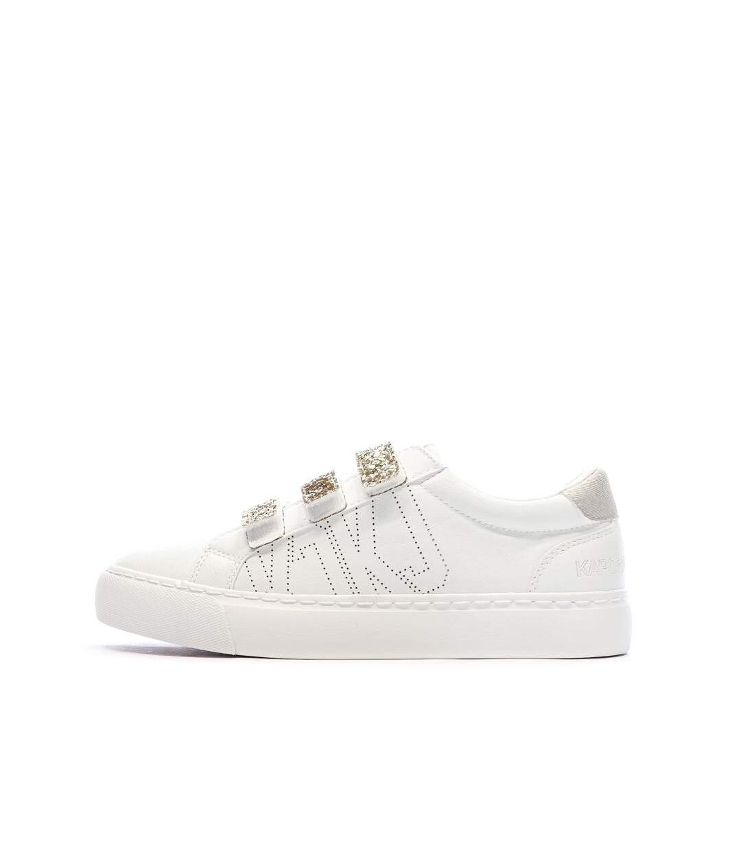 Baskets blanche/doré femme kaporal tippyk-1
