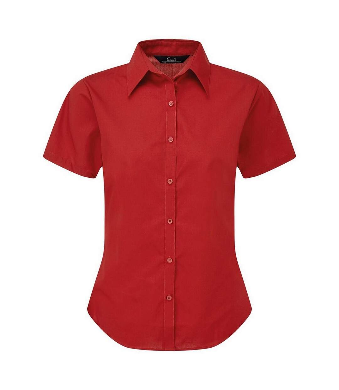 Chemisier À Manches Courtes Femme Rouge Premier-1