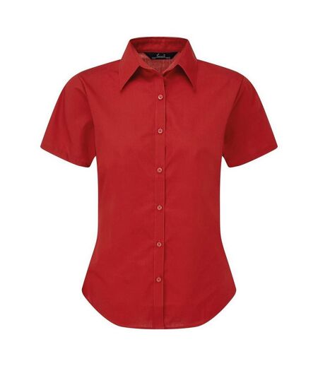 Chemisier À Manches Courtes Femme Rouge Premier