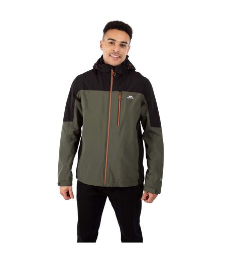 Mens Tappin Hooded Waterproof Jacket Ivy Trespass