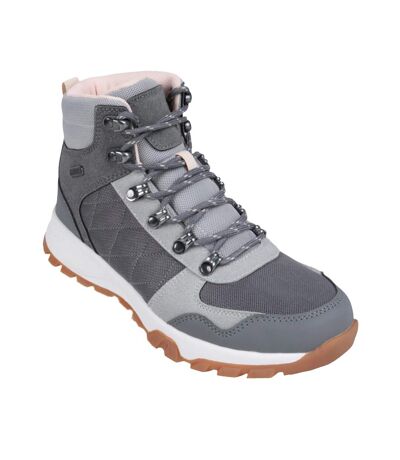 Womens/ladies Lynton Waterproof Boots Light Grey Mountain Warehouse