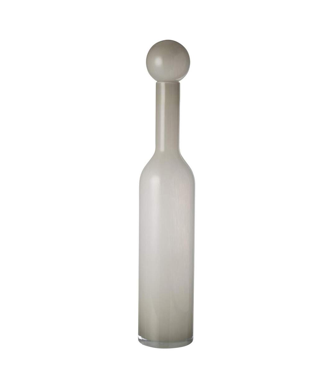 Vase Bouteille Bouchon en Verre Doyle 75cm Gris-1