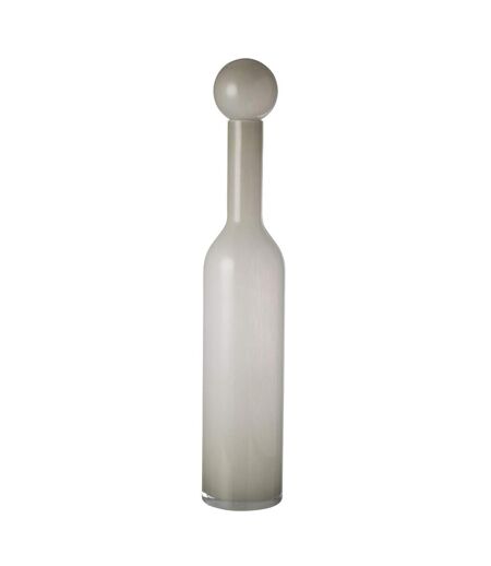 Vase Bouteille Bouchon en Verre Doyle 75cm Gris