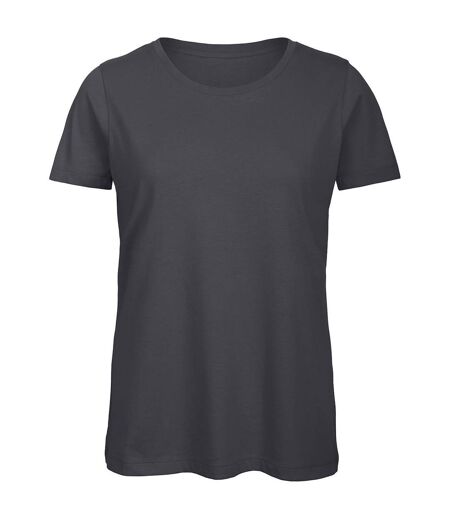 Womens/ladies t-shirt dark grey B&C