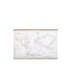 Déco Murale à Suspendre Carte du Monde 110cm Blanc-1