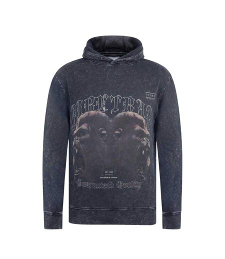 Mens Gorilla Hoodie Acid Black Firetrap