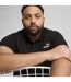 Mens Logo Pique Classic Polo Shirt Black Puma-3