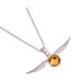 Harry Potter Jewelled Golden Snitch Necklace (Silver) (One Size) - UTTA5741