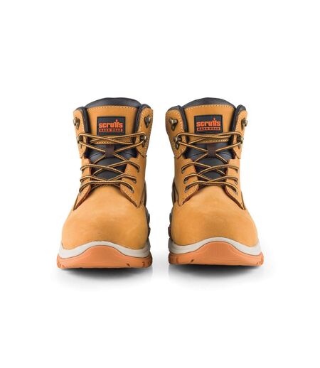 Scruffs Mens Ridge Leather Safety Boots (Tan) - UTRW8751