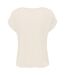 T-shirt long femme sable blanc Build Your Brand-2