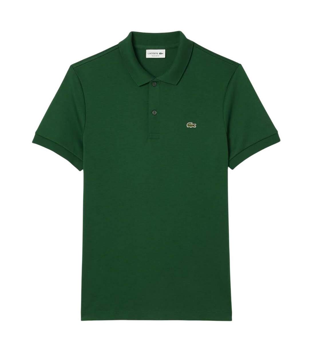 Mens Pima Cotton Regular Polo Shirt Green Lacoste-2