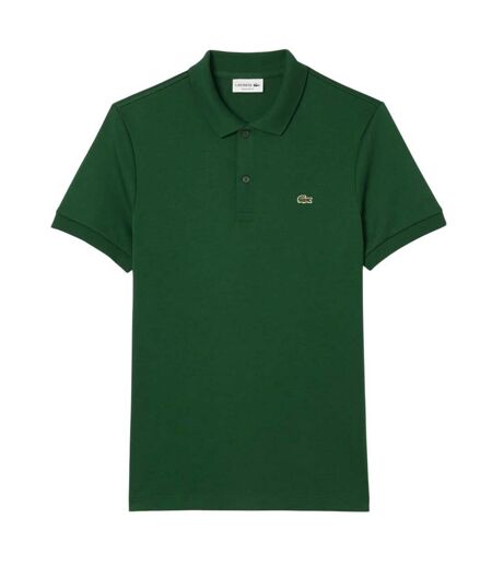 Mens Pima Cotton Regular Polo Shirt Green Lacoste