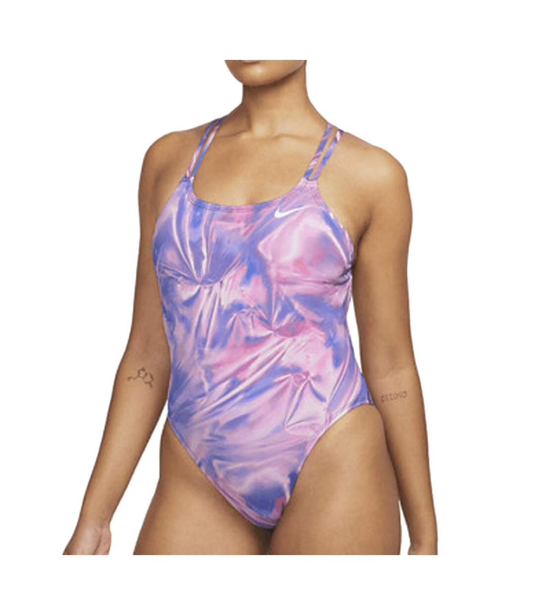 Maillot de bain 1 pièce Violet Femme Nike Spiderback - 28-1