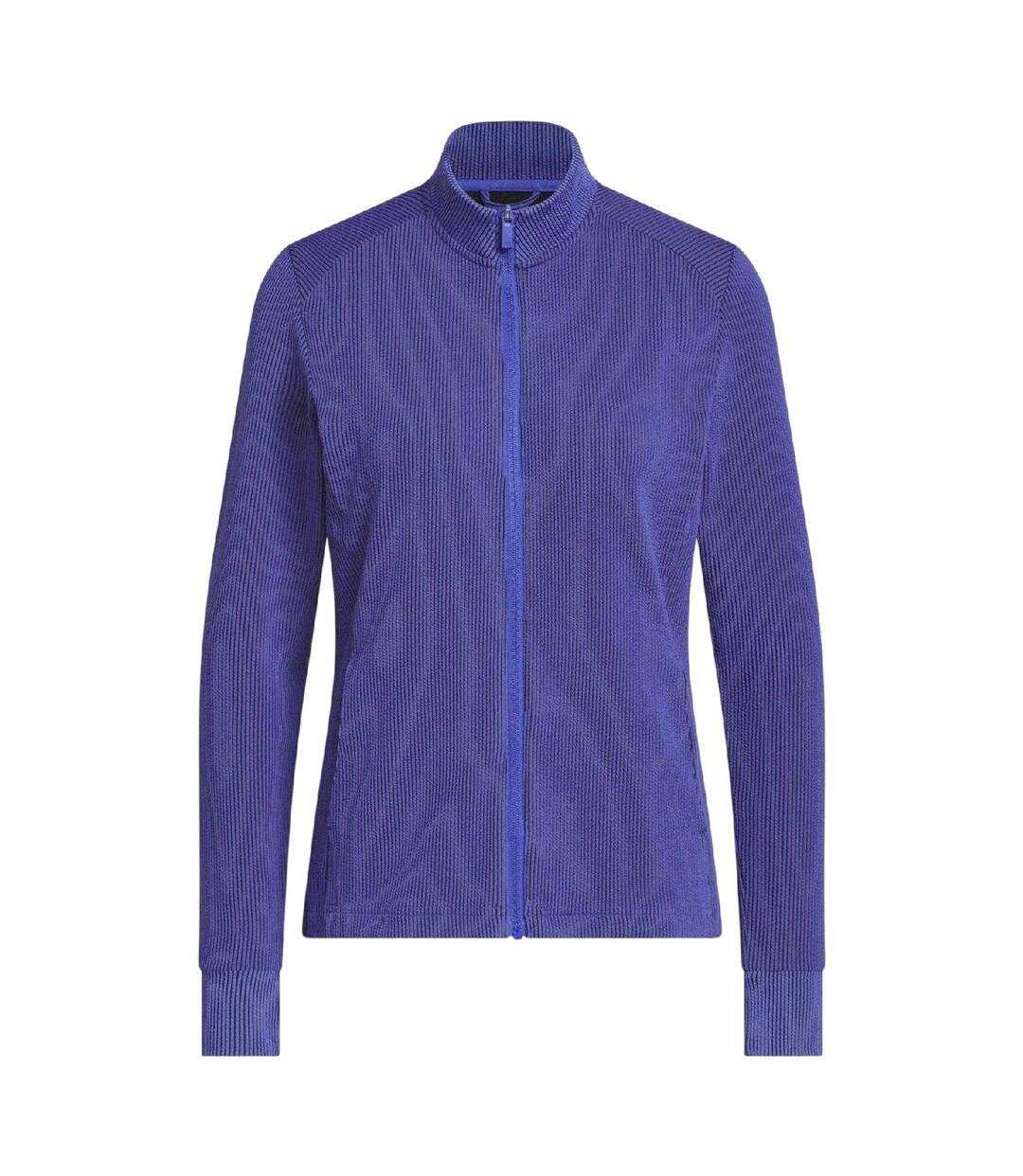Womens/ladies Textured Jacket Indigo Adidas-2