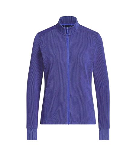Womens/ladies Textured Jacket Indigo Adidas