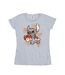 Disney Femmes/Les femmes Lilo And Stitch Ohana Orange Hibiscus Cotton T-Shirt (Gris sportif) - UTBI25821-1