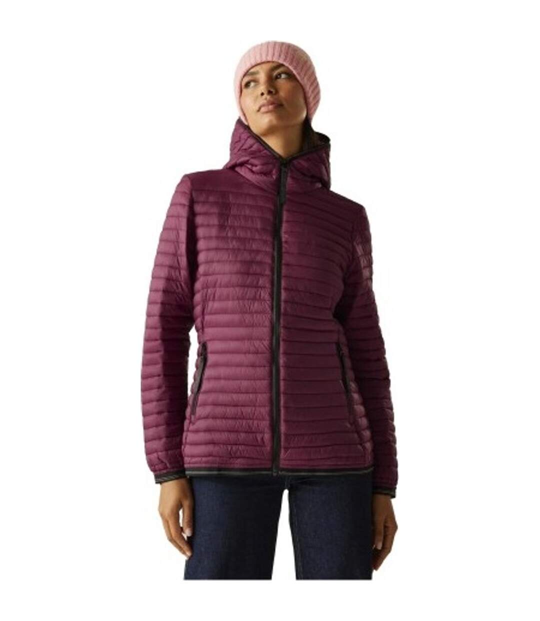 Doudoune Matelassée Rigain Femme Rouge Sombre Regatta-1