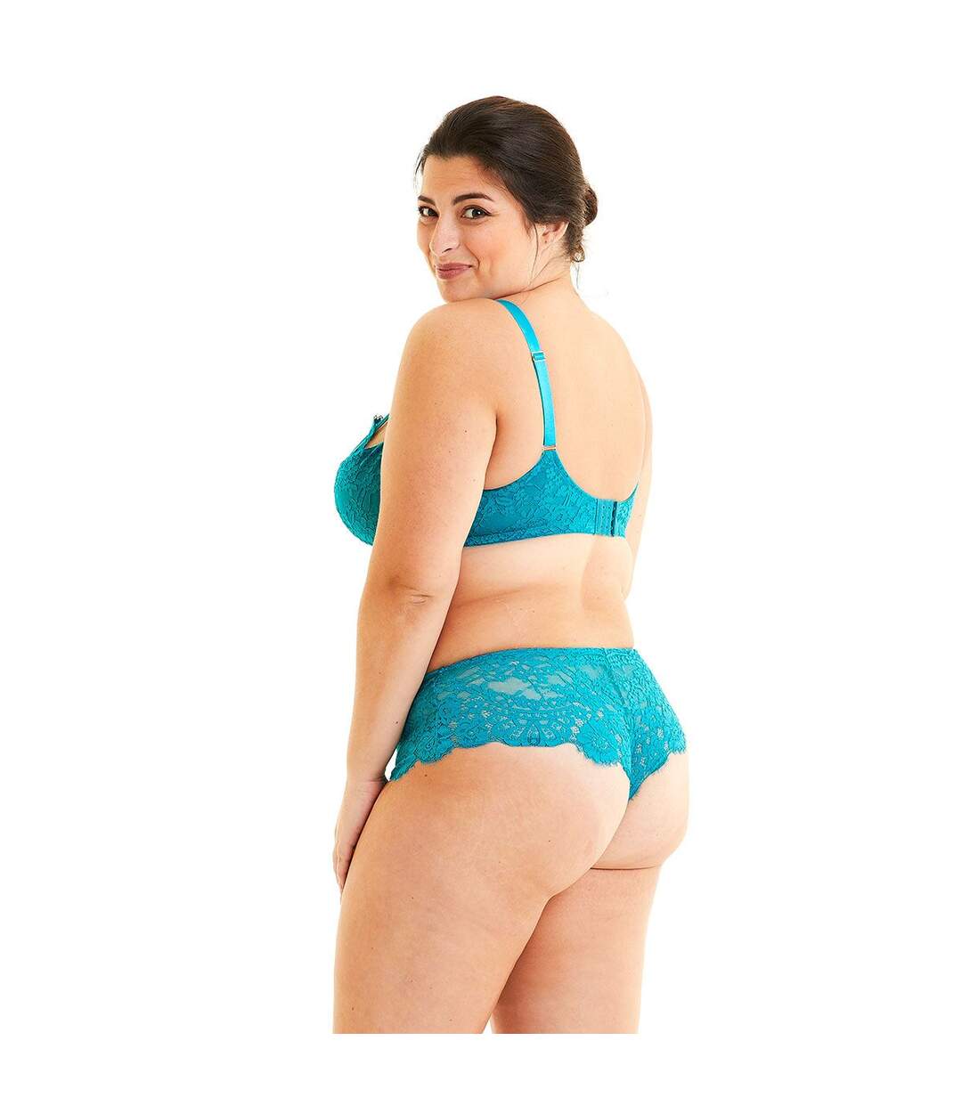 Soutien-gorge grand maintien turquoise Clin d'oeil-4