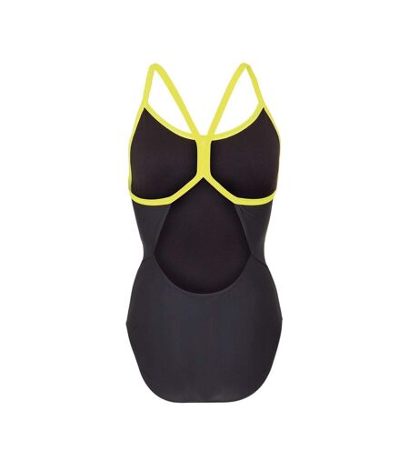 Womens/ladies Sprintback One Piece Swimsuit Black Batman
