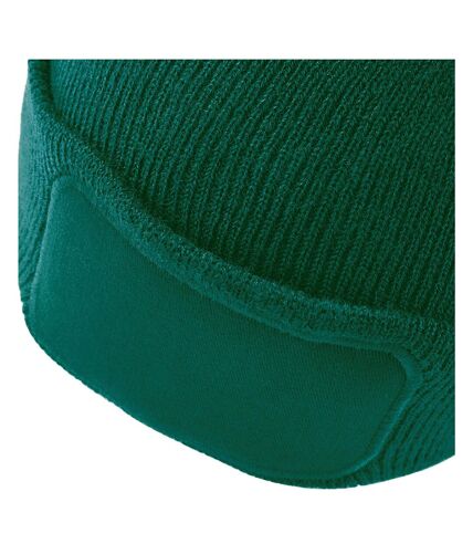 Beechfield Unisex Plain Winter Beanie Hat / Headwear (Ideal for Printing) (Bottle Green) - UTRW239