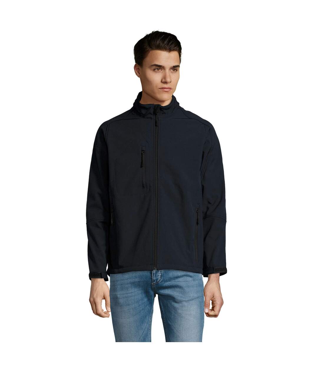 Veste Softshell Relax Homme Bleu Marine SOLS-2
