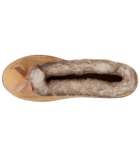 Isotoner Chaussons Ballerines femme semelle ultra-souple, confortables, semelle à mémoire de forme
