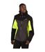 Mens Birchdale Waterproof Hooded Jacket Ash Black Regatta-2