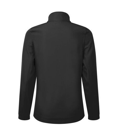 Premier Womens/Ladies Windchecker Recycled Printable Soft Shell Jacket (Black) - UTRW8685