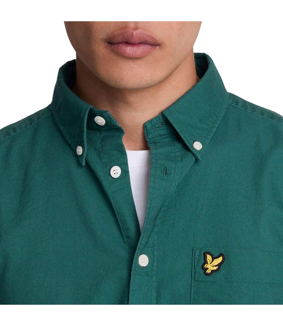 Chemise Unie Homme Vert Lyle & Scott-4