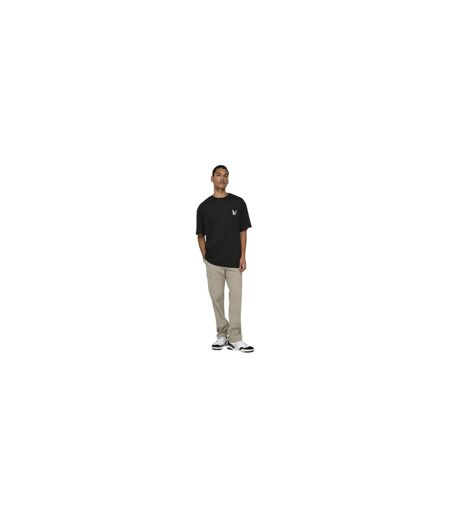 Mens Plain Straight Cargo Trousers Chinchilla Only
