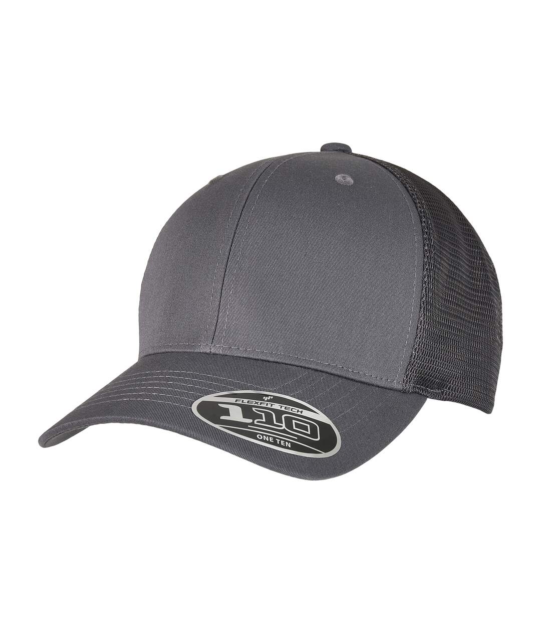 Casquette trucker adulte gris chiné Flexfit-1