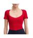 T-shirt rouge femme morgan damour-1