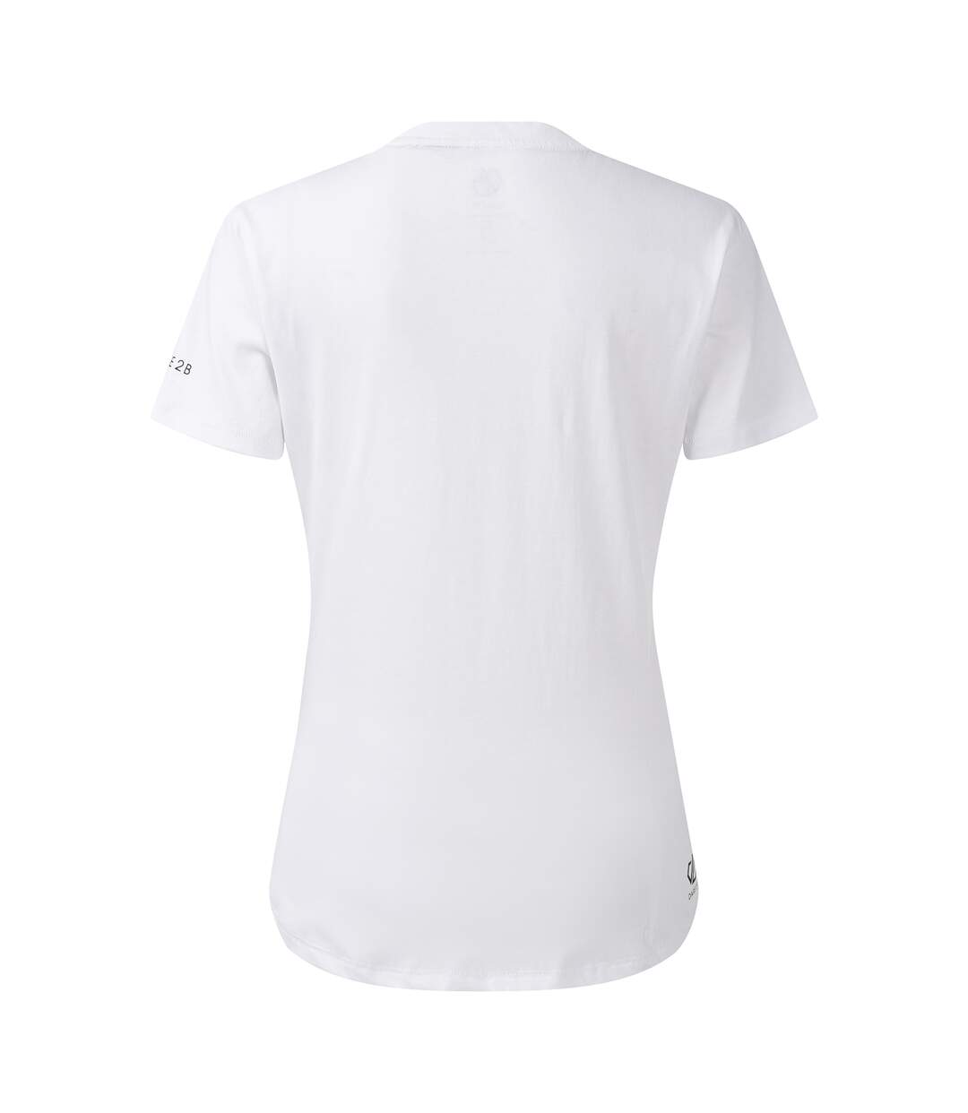 Womens/ladies Tranquility Iii Flowers T-shirt White Dare 2B-3