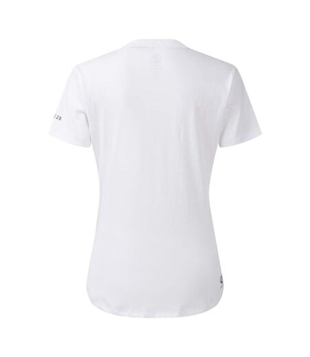 Womens/ladies Tranquility Iii Flowers T-shirt White Dare 2B