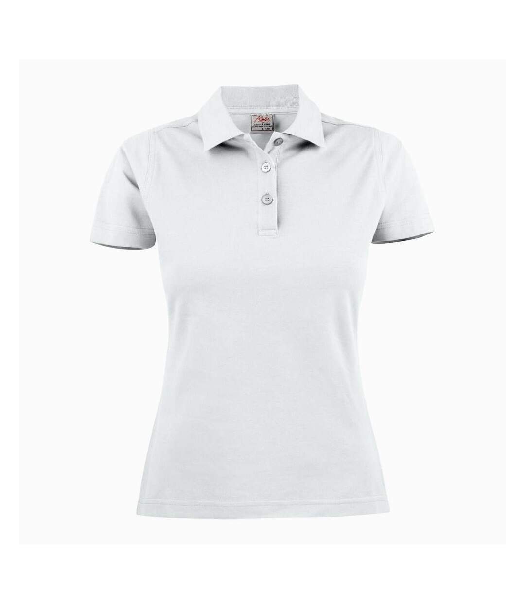 Polo surf femme blanc Printer-1