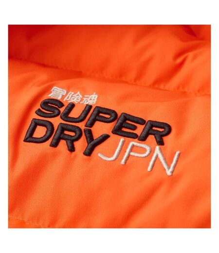 Doudoune orange homme superdry hooded